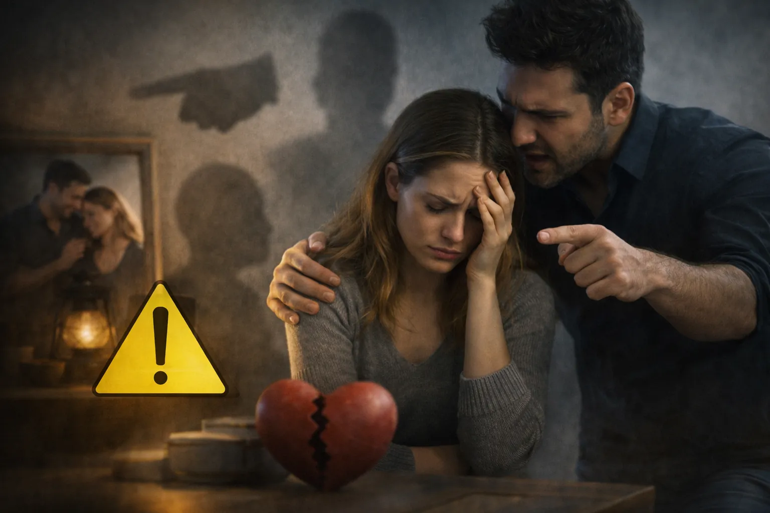 femme victime de manipulation psychologique dans un couple toxique emprise émotionnelle