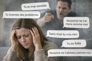 phrases typiques d’un pervers narcissique illustrant la manipulation psychologique et le doute chez la victime