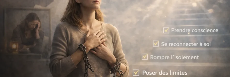 femme se libérant de l’emprise émotionnelle relation toxique reconstruction personnelle