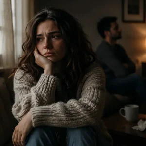 signes d'une relation toxique chez une femme en détresse émotionnelle