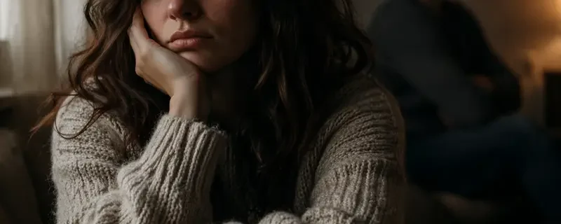 signes d'une relation toxique chez une femme en détresse émotionnelle